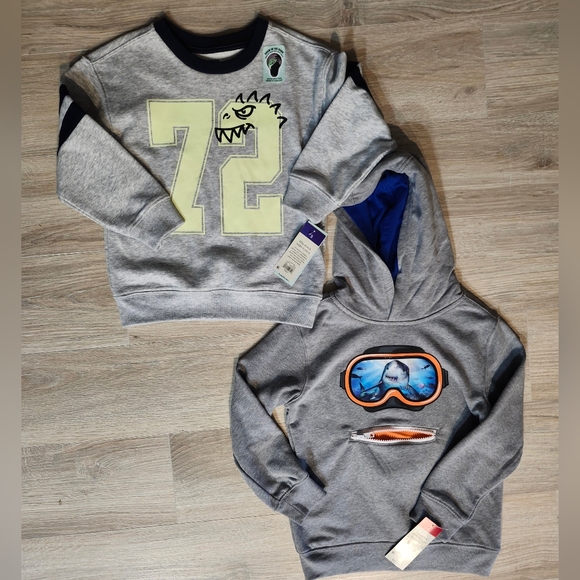 Bundle- Boys Long Sleeve Shirt/Hooded Jacket(5/6) NWT - Picture 9 of 13